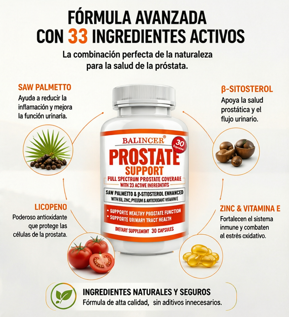 Apoyo Prostático Diario: cuida tu próstata y salud urinaria desde adentro