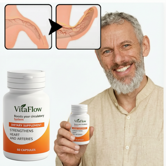 VitaFlow™ | Disuelve los depósitos arteriales y restaura las erecciones naturales en solo 14 días.