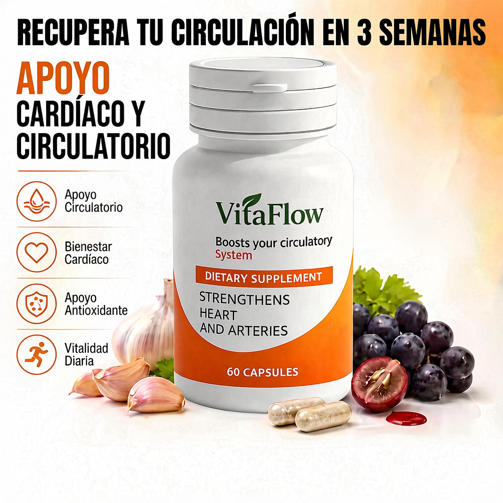 VitaFlow™ | Apoya tu circulación y siente tu cuerpo más liviano