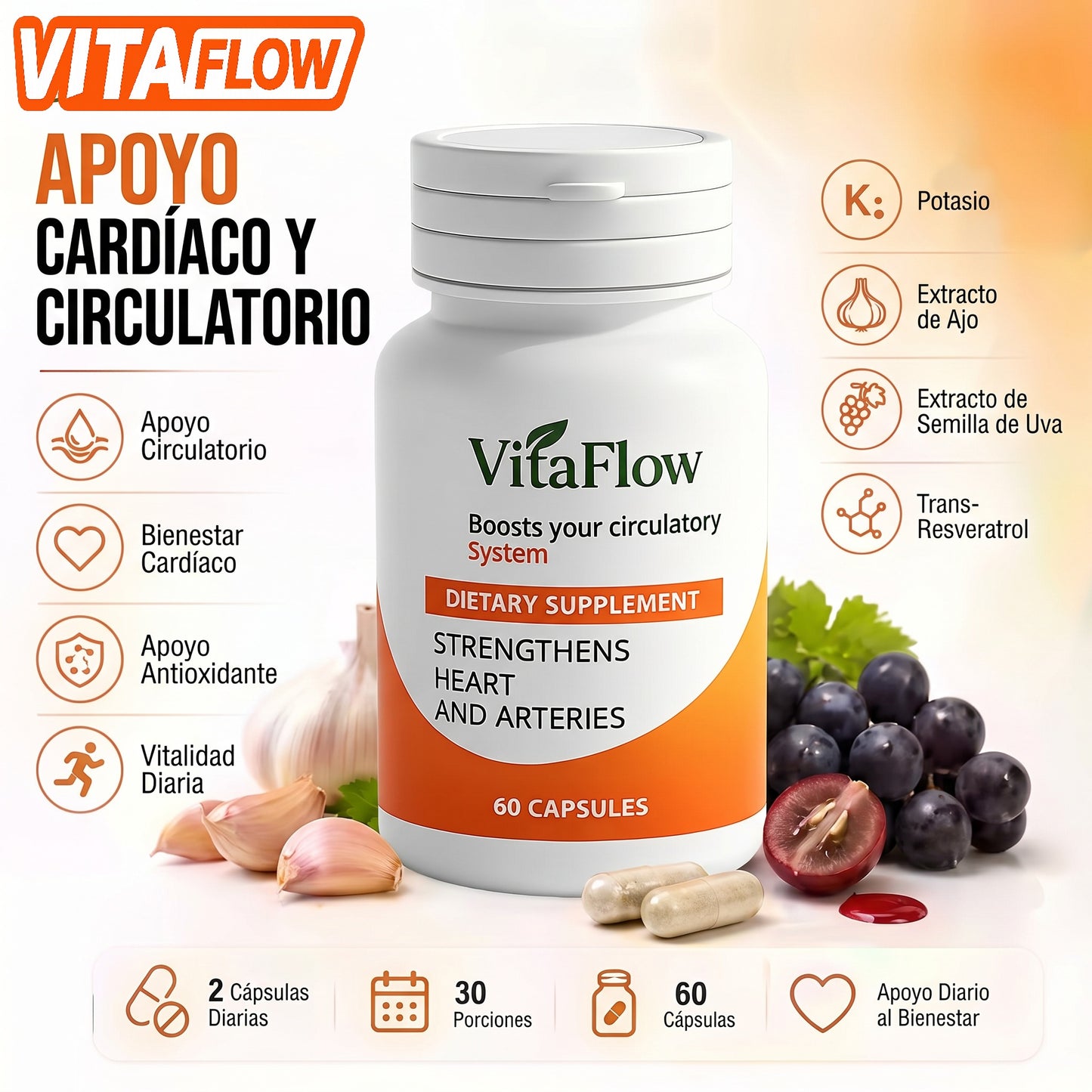 VitaFlow™ | Apoya tu circulación y siente tu cuerpo más liviano